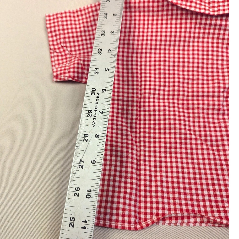 Vintage 1970's Red Gingham Shirt Country Americana Toddler See Photos for Size - Picture 5 of 5